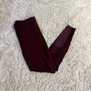 Women’s Size 28R Burgundy Halter Ego Full Seat Horseback Riding Breeches